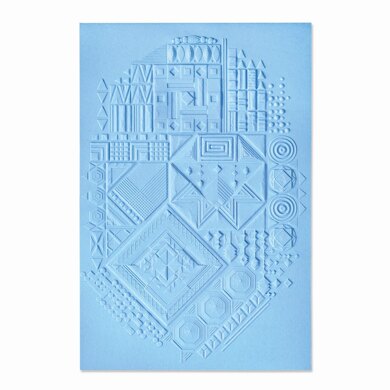 Sizzix 3-D Textured Impressions Embossing Folder - Interface by Georgie Evans