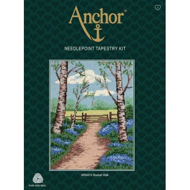 Anchor Bluebell Walk Tapestry Kit - 23 x 30cm