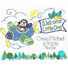 Imaginating Little Pilot Birth Record (14 Count) - 9.5in x 7in