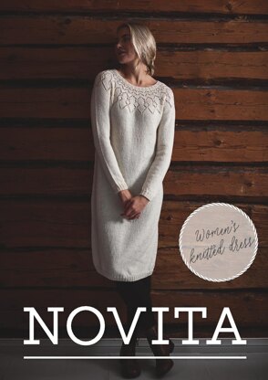 Women's Knitted Dress in Novita Venla - 04 - Downloadable PDF