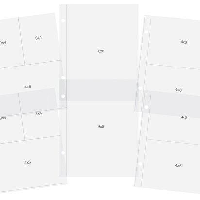Simple Stories Sn@p! Pocket Pages For 6"X8" Binders 12/Pkg - Variety Pack