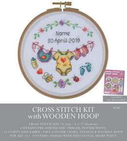 Creative World Of Crafts Birth Sampler Cross Stitch Kit