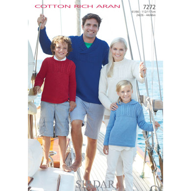 Sweaters in Sirdar Cotton Rich Aran - 7272 - Downloadable PDF
