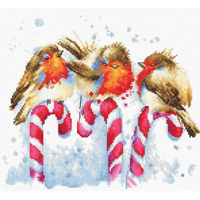 Luca-S Christmas Birds Cross Stitch Kit