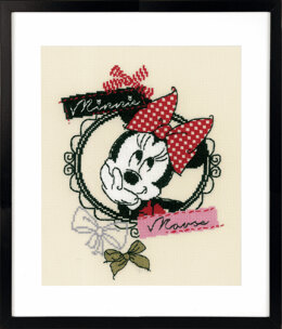 Vervaco Disney It's About Minnie Counted Cross Stitch Kit - 22 x 26cm - 22 x 26cm