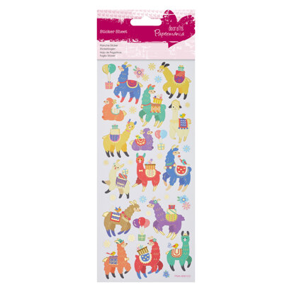 Papermania Foil Stickers - Fun Llamas