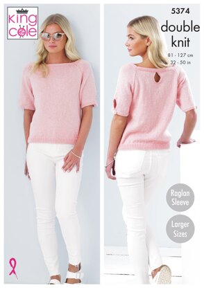 Sweaters in King Cole Cotton Top DK - 5374pdf - Downloadable PDF
