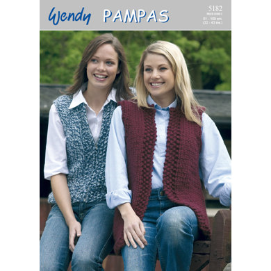 Gilets in Wendy Pampas Mega Chunky - 5182
