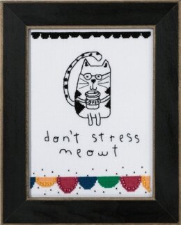 Mill Hill Don't Stress Meowt Cross Stitch Kit