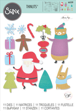Sizzix Thinlits Die Set 11PK - Doodle Christmas by Olivia Rose