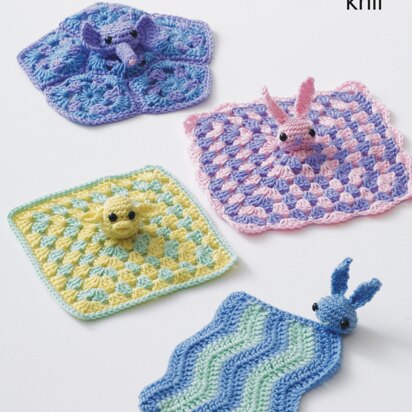 Baby Comfort Blankets in King Cole Cherished DK - 9036pdf - Downloadable PDF