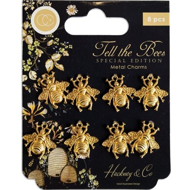 Craft Consortium Tell the Bees - Special Edition - Metal Charms - Gold Bees