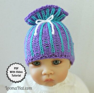 Loom knitting patterns for baby hats