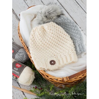 Easy Chunky Double Seed Stitch Crochet Hat