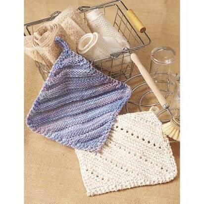 Knit Dish Cloths in Lily Sugar 'n Cream Solids