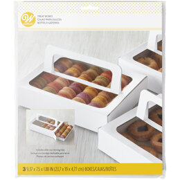 Wilton Disposable Treat Box with Handle, 3-Count