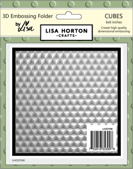 Lisa Horton 3D Embossing Folder - Cubes