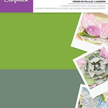 Crafters Companion Flower Forming Foam - Foliage Greens 7PC