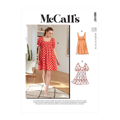 McCall's Misses' Dresses M8197 - Sewing Pattern