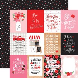 Echo Park Paper Cupid & Co. Double-Sided Cardstock 12"X12" - 3"x4" Journaling Cards