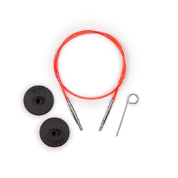KnitPro Smart Stix Red Single Cord - 34cm to make 50cm needle