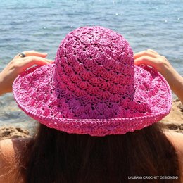 Crochet Shell Stitch Summer Hat