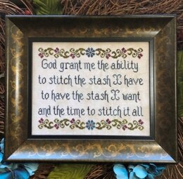 My Big Toe Time to Stitch - A Serenity-ish Prayer - MBT244 -  Leaflet