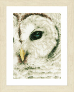 Lanarte Owl Counted Cross Stitch Kit (Evenweave) - 19 x 26 cm