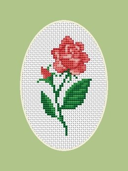 Luca-S Rose  Cross Stitch Kit - 5cm x 9cm