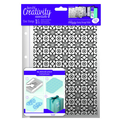 Creativity Essentials A5 Clear Stamp Set (1pc) - Moroccan Lattice