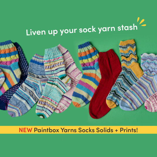 NEW Paintbox Yarns Socks Solids + Prints!