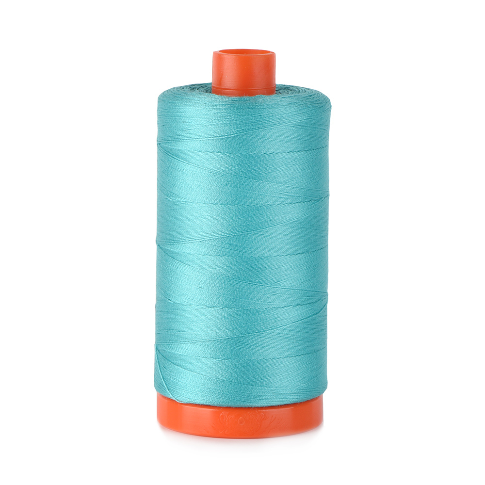 Aurifil Mako Cotton Thread Solid 50wt 1422yds Bright Turquoise 
