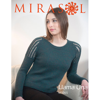 Lace Shoulder Pullover in Mirasol Llama Una - M5065