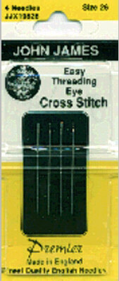 John James Size 26 Easy Thread Cross Stitch Needles (4)