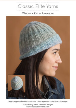 Windon Hat in Classic Elite Yarns Avalanche