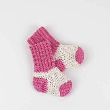 Two Tone Baby Socks