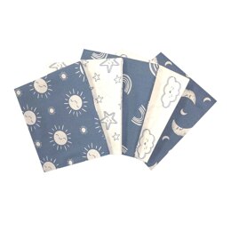 Craft Cotton Company The Sky Above FQ Bundle - The Sky Above Blue