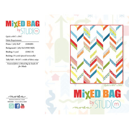 Moda Fabrics Mixed Bag Quilt - Downloadable PDF