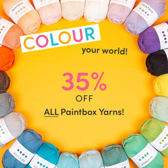 35 percent off ALL Paintbox yarns!