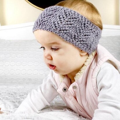 Knit Headband Pattern | Lace Baby Girls