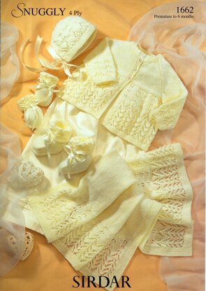 Premature Baby Set in Sirdar Snuggly 4 Ply - 1662
