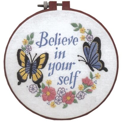 Dimensions Believe In Yourself - Stitched In Thread Cross Stitch Kit