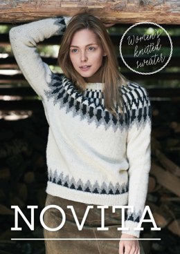 Women's Knitted Sweater in Novita Natura - Downloadable PDF