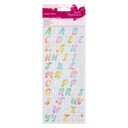 Papermania Foil Stickers - Watercolour Alphas