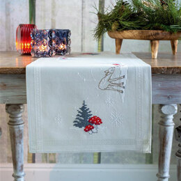 Vervaco Christmas Landscape Table Runner Cross Stitch Kit - 40cm x 100cm
