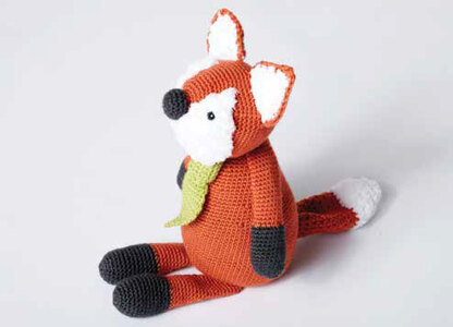 Francis The Fox Toy in Caron Simply Soft, Simply Soft Heathers and Bernat Pipsqueak - Downloadable PDF