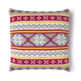 "Dalarna Cushion Cover" - Cushion Knitting Pattern by MillaMia Naturally Soft Merino