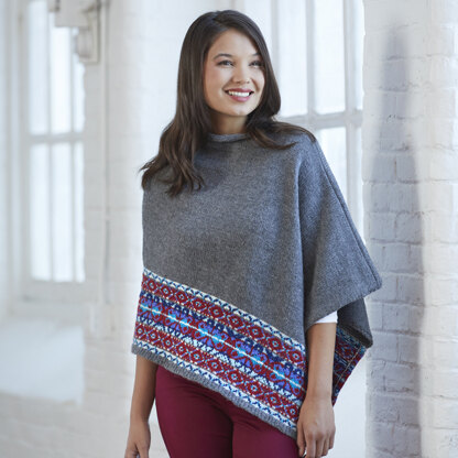 Culloden Poncho in Valley Yarns Northampton - 860 - Downloadable PDF