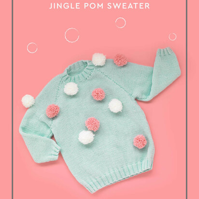 Jingle Pom Jumper - Free Knitting Pattern in Paintbox Yarns Baby DK