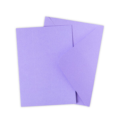 Sizzix Surfacez Card & Envelope Pack A6 - 10PK - Lavender Dust